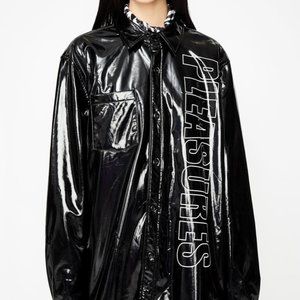 PLEASURES VINYL LEATHER JACKET